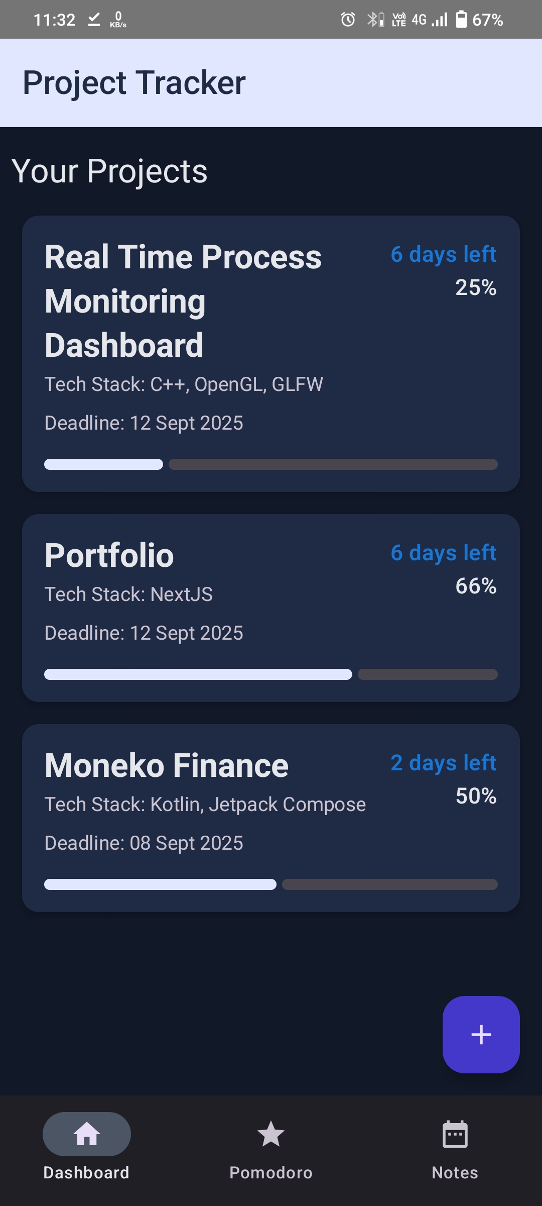 Project Tracker App